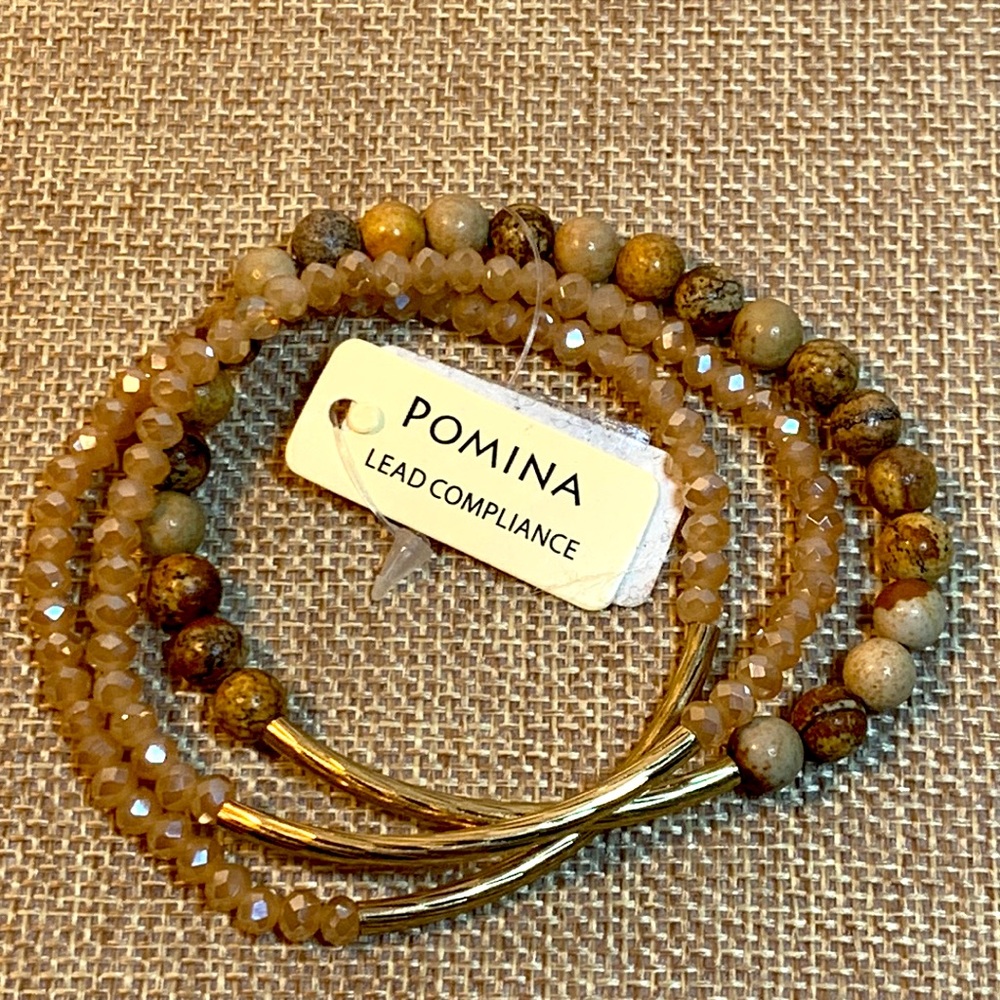Pomina Semi Precious Stone Bracelet Set